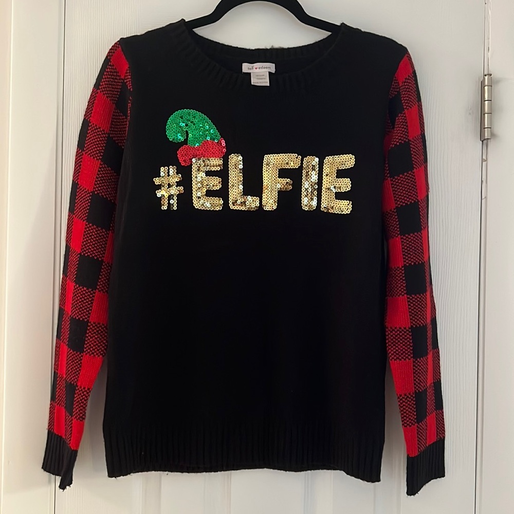 Self Esteem #Elfie Buffalo Check and Black Sweater